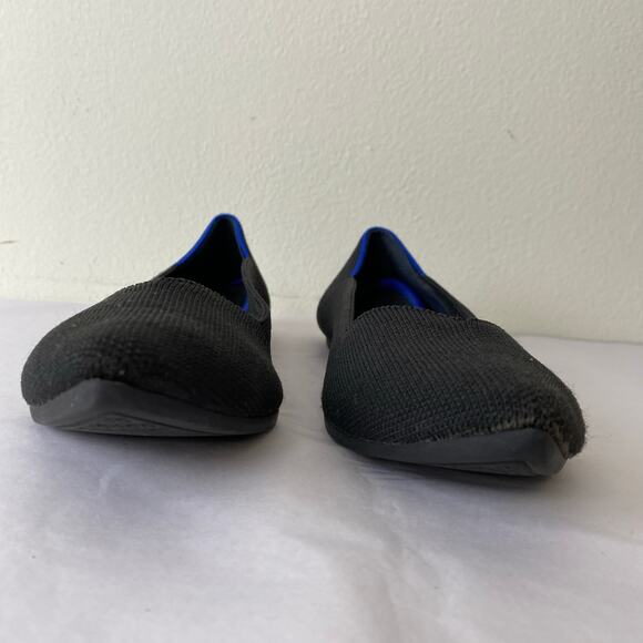Rothy's The Point Flats Size 9 Black Ballet Comfort Career Sustainable Staple - Picture 10 of 13